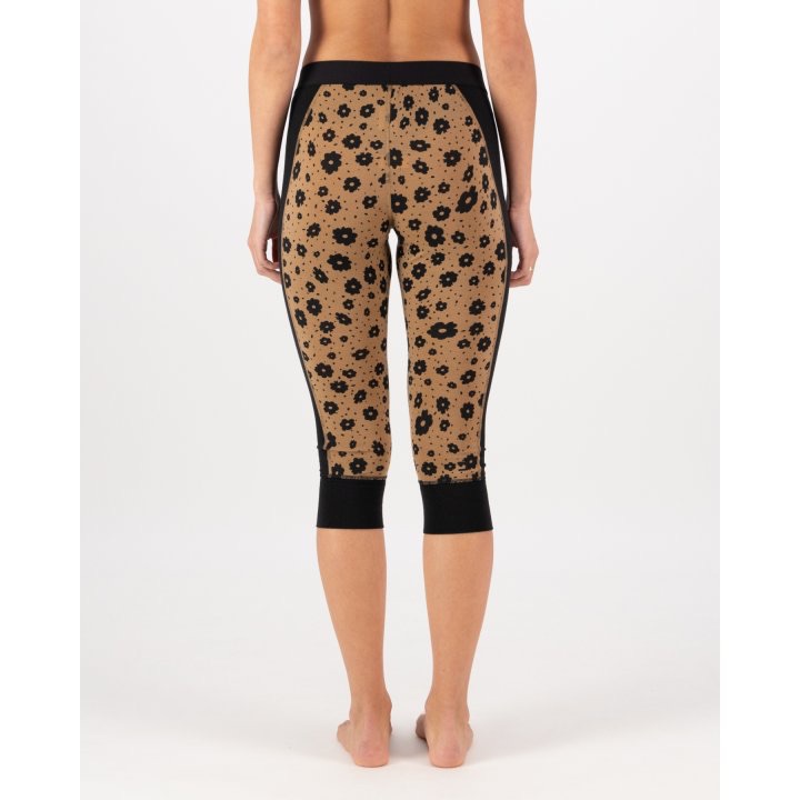 Mons Royale Women's 3/4 Legging Aoraki Lily Toffee 02