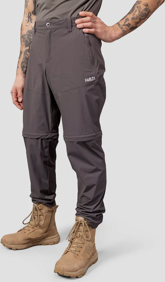 Halti Men's Pallas Cool Stretch Zipoff Pant Grey 07
