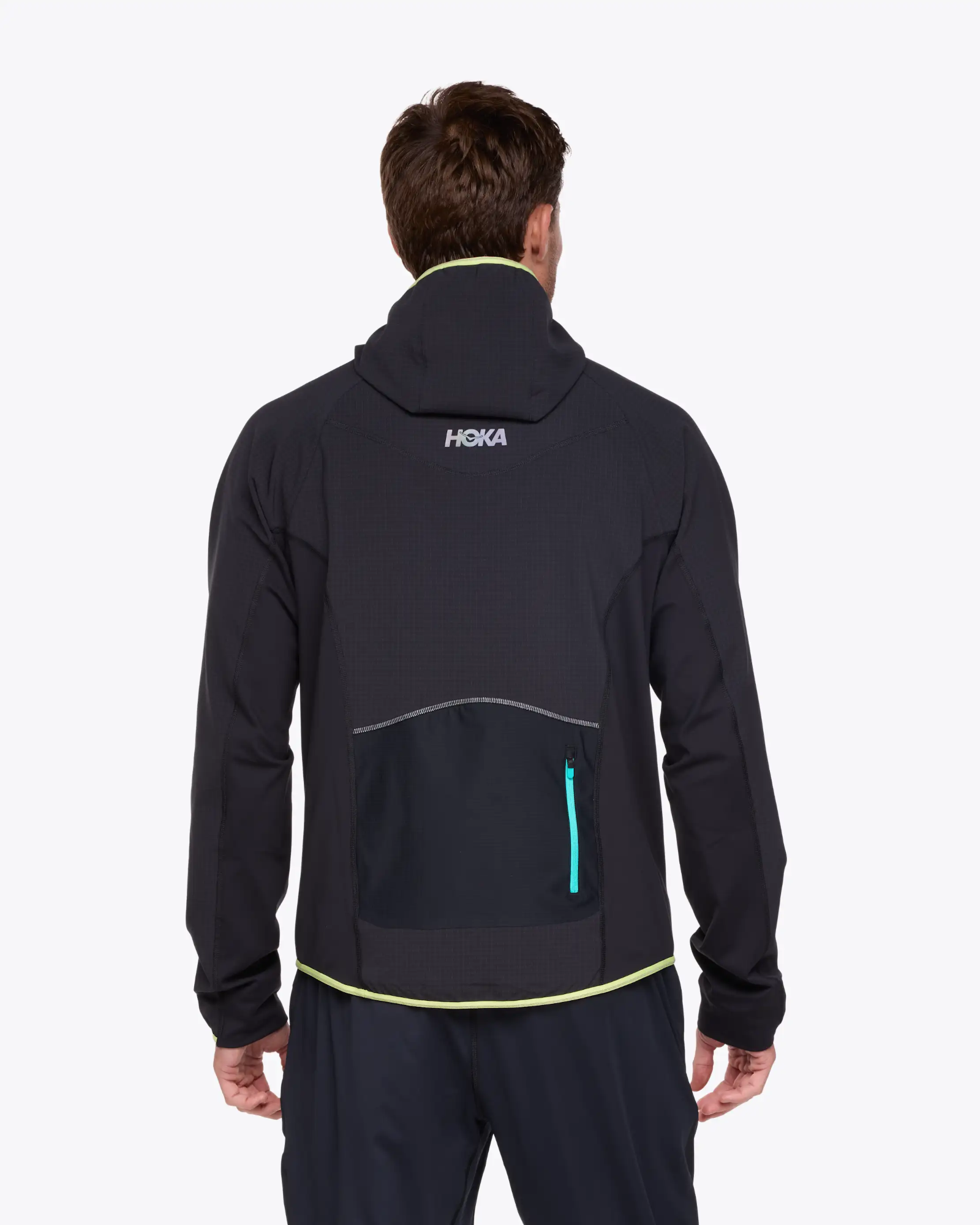Hoka Men's Skyglow Half Zip Black 02