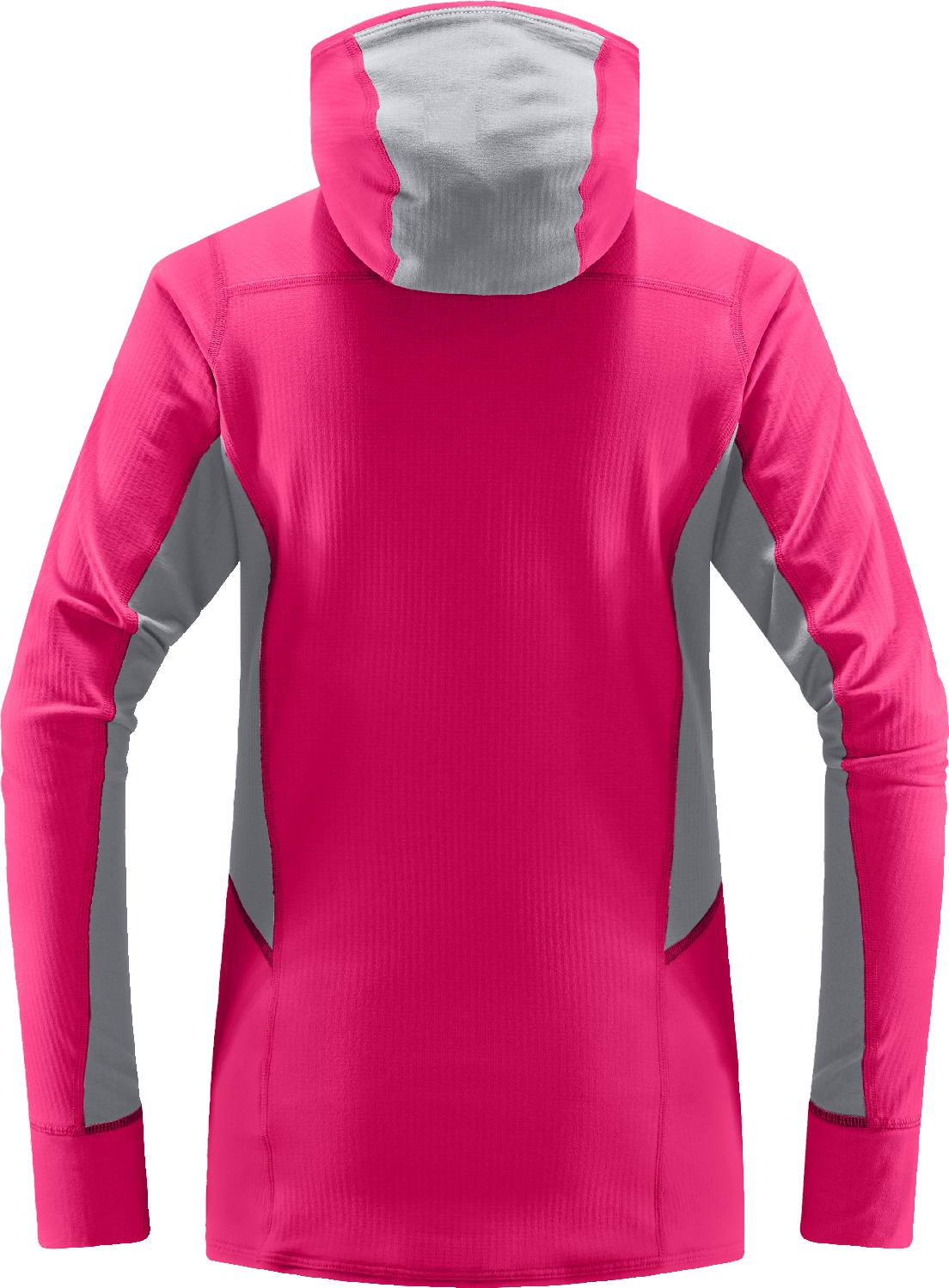 Haglöfs Women's L.I.M Mid Comp Hood Pinkki / Harmaa 02