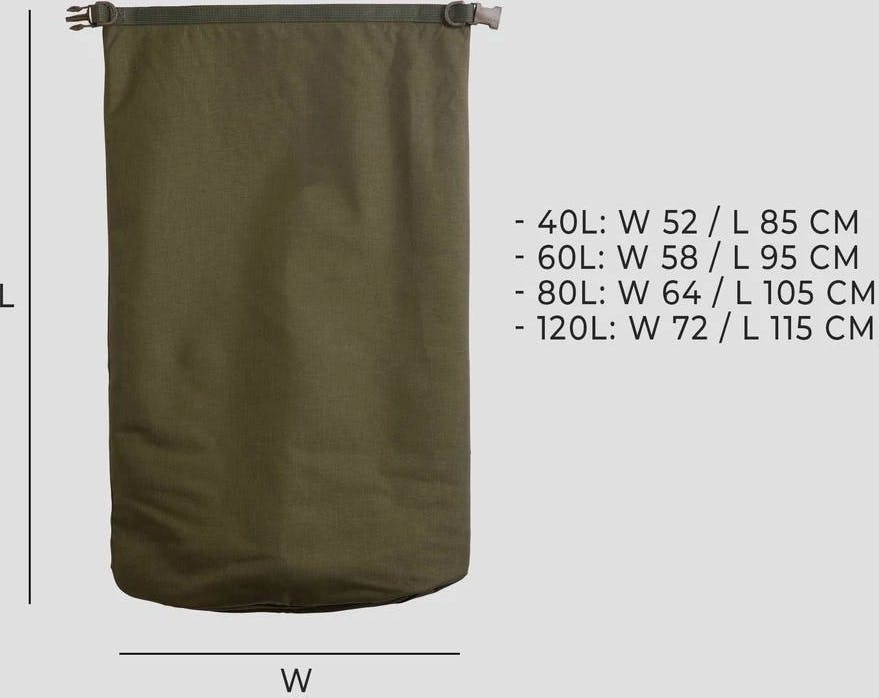 Savotta Rolltop Stuffsack, 500D, 40L Black 05