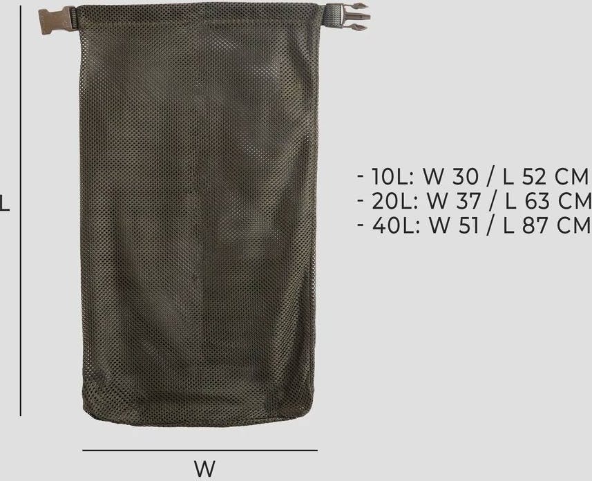 Savotta Rolltop Stuffsack, mesh, 40L Black 02