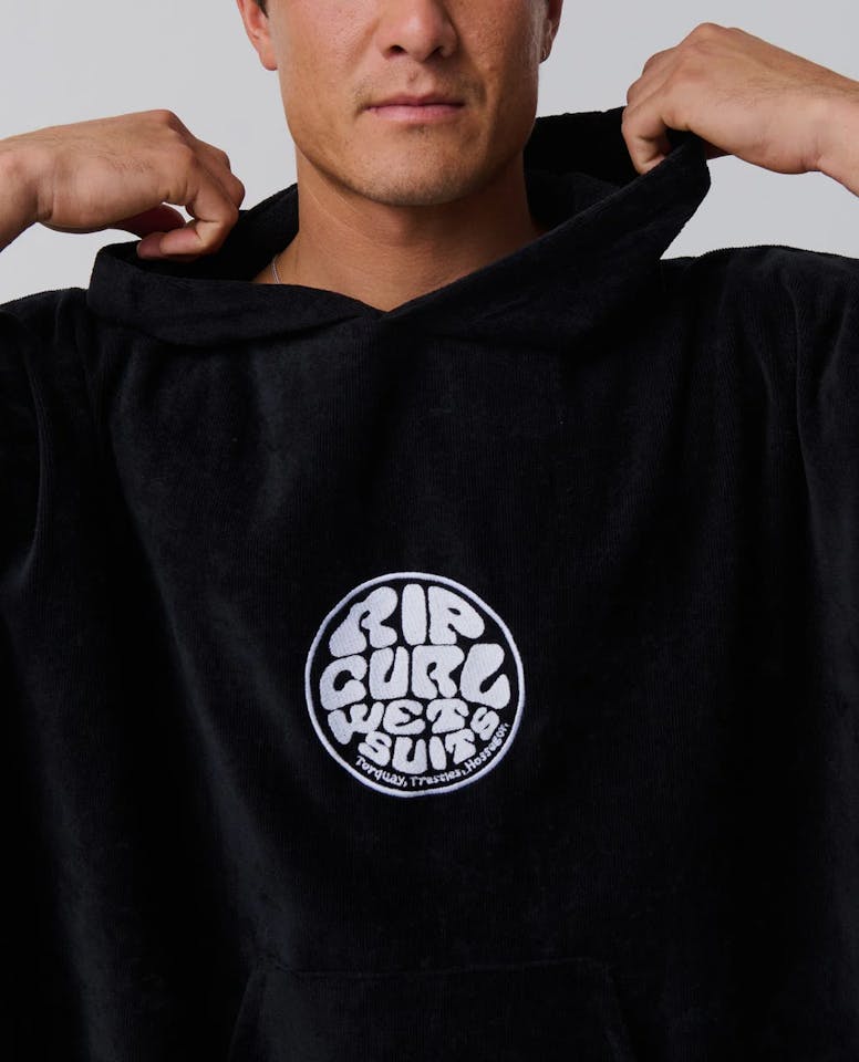 Rip Curl Icons Hooded Towel Musta 05