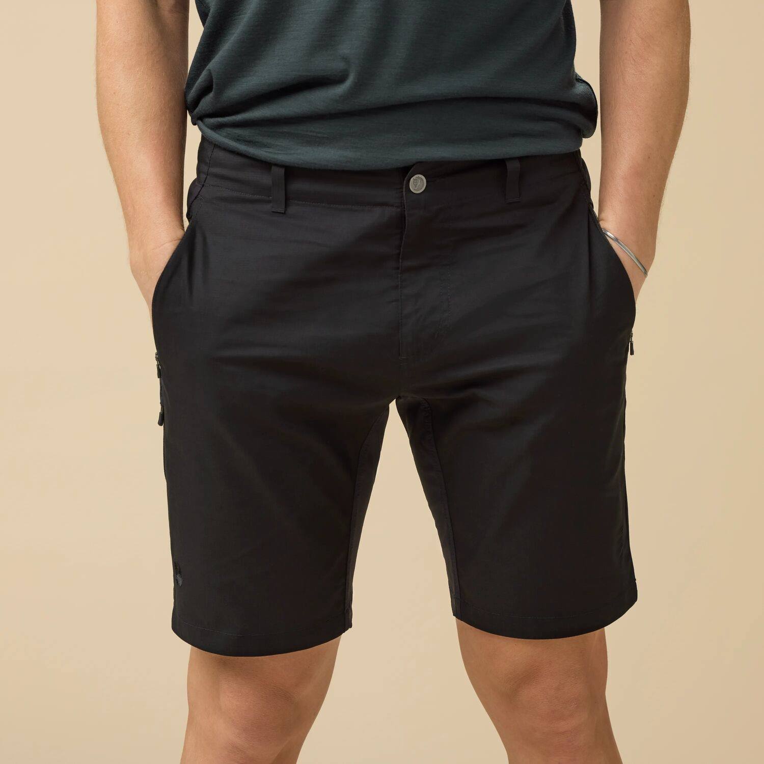 Fjällräven Men's Hoja Hybrid Shorts Musta 05