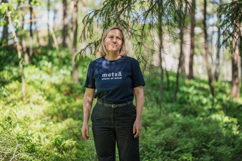 Scandinavian Outdoor Metsä t-paita "state of mind" Navy 02