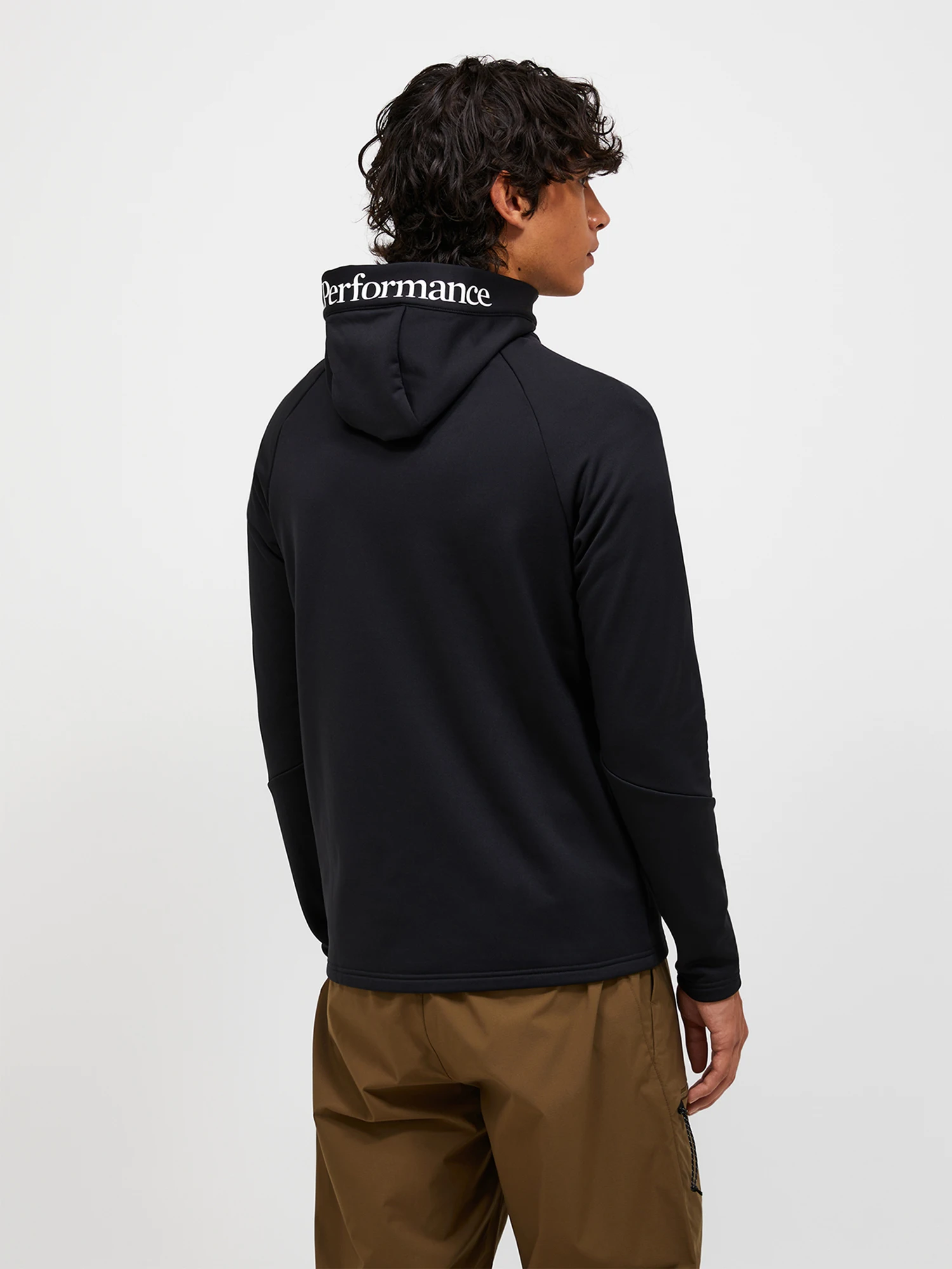 Peak Performance Men's Rider Essentials Midlayer Zip Hood Black 05