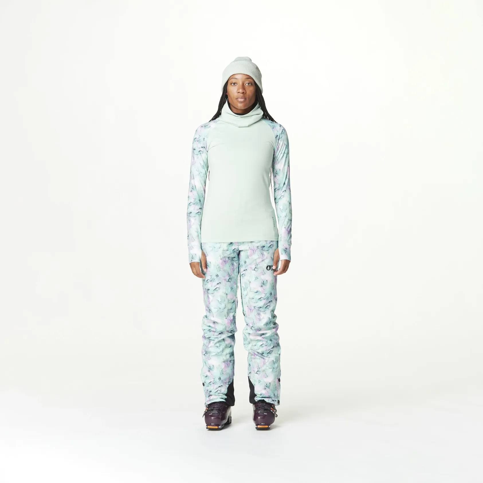 Picture Organic Clothing Women's Pagaya High Fleece Blurry Water Silt Grey 04