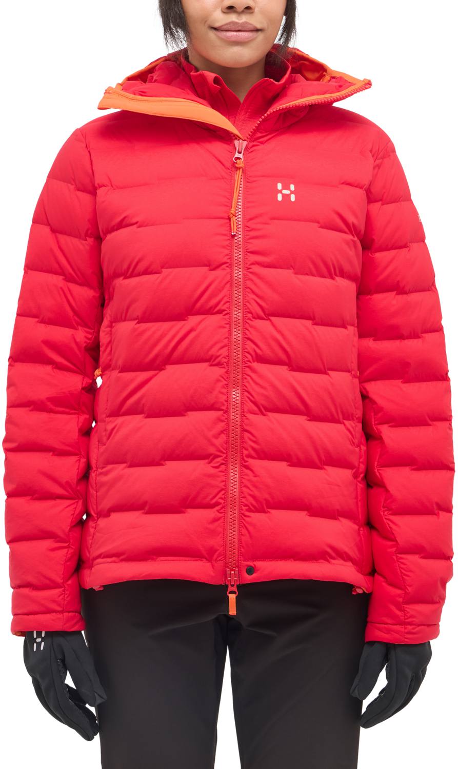 Haglöfs Women's Spitz Down Hood - Naisten untuvatakki Punainen 03