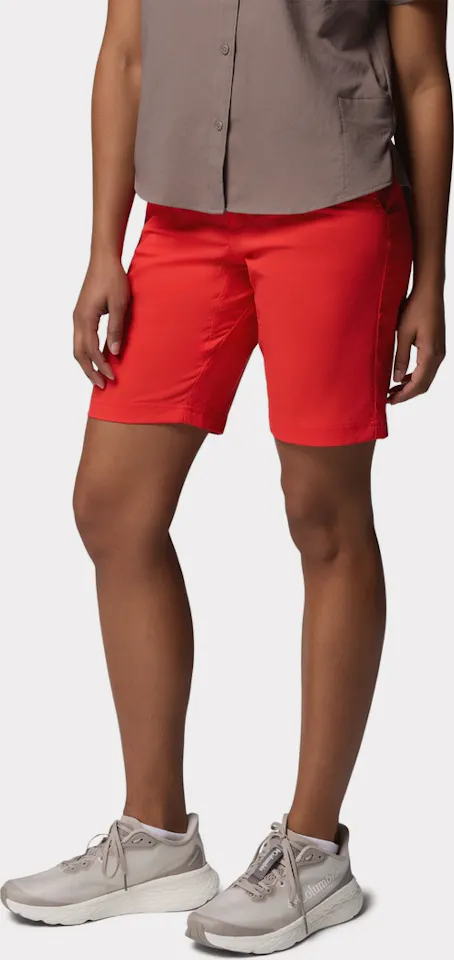 Columbia Women's Leslie Falls Long Hiking Shorts II Poppy 03