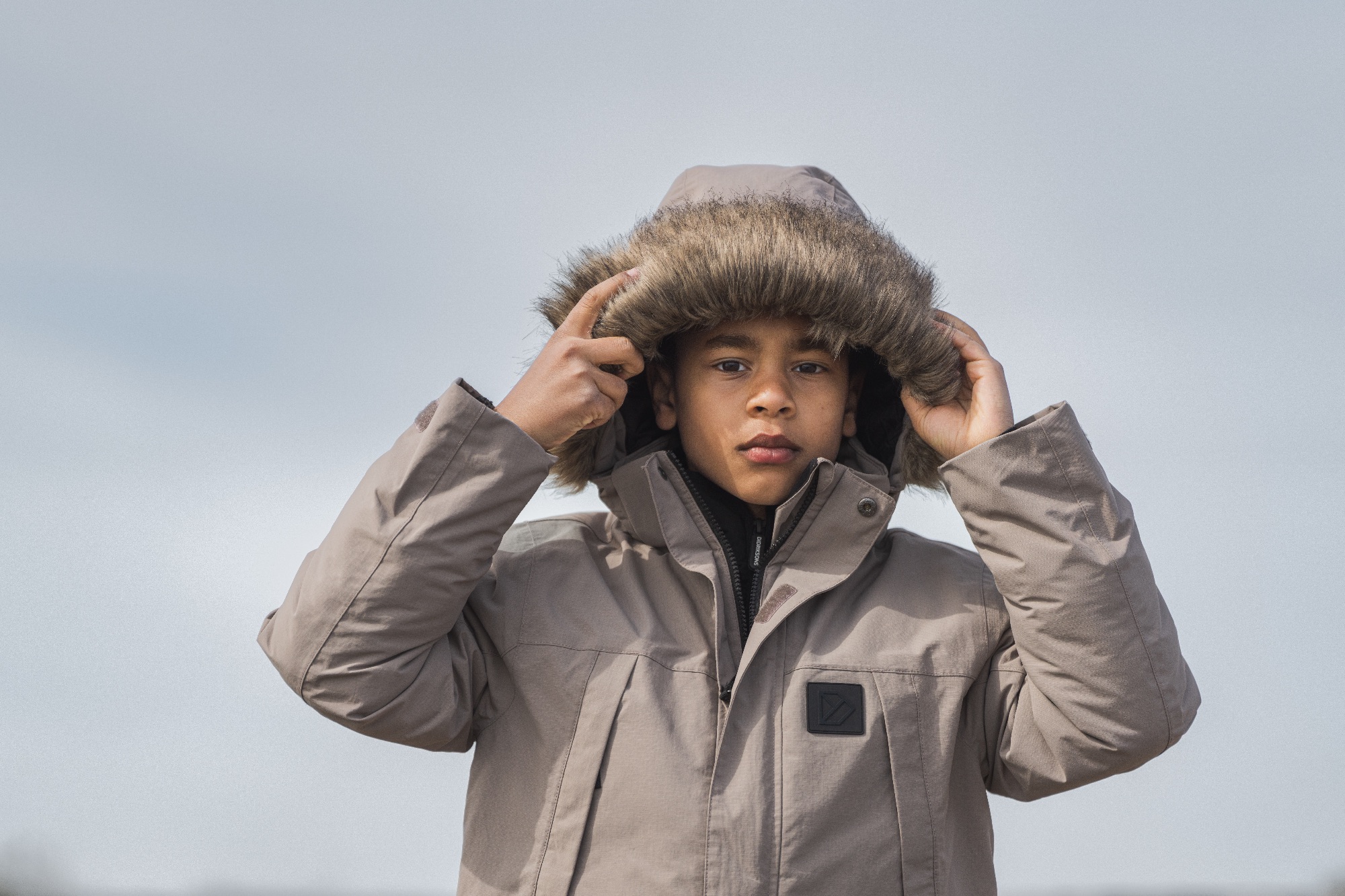 Didriksons Sylvin Kids Parka Ash 03