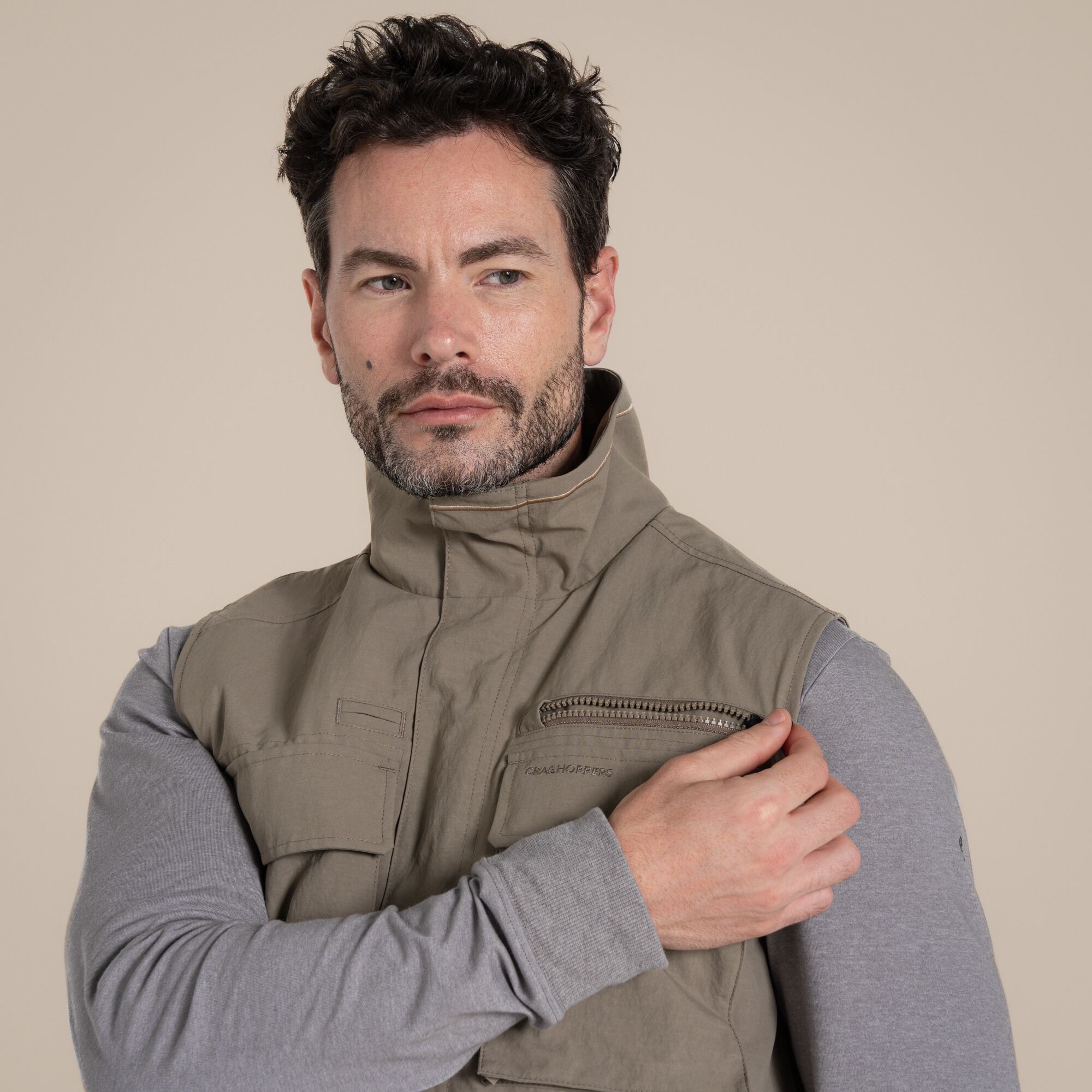 Craghoppers Men's Adventure Gilet IV Pebble 05