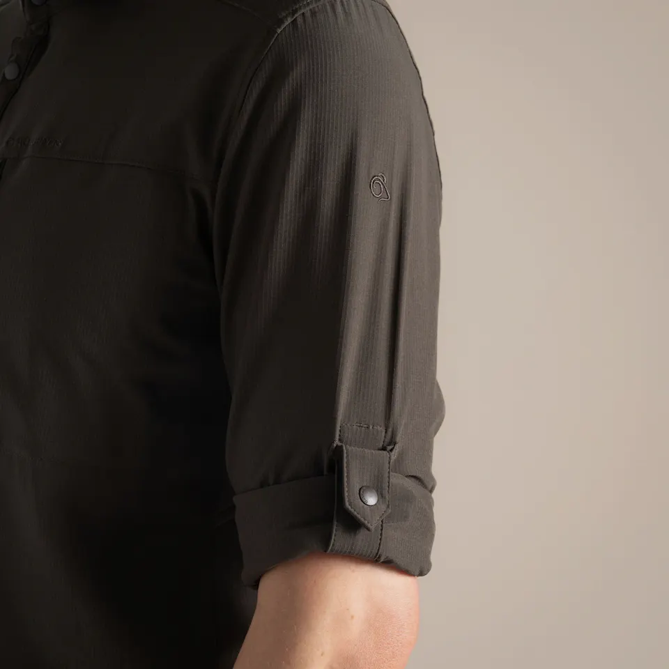 Craghoppers Men's Nosilife Pro Long Sleeved Shirt V Woodland Green 08