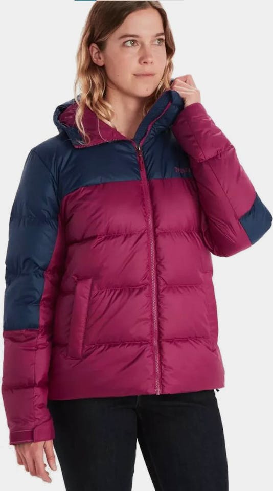 Marmot Guides Down W Hoody Pink / Blue 01