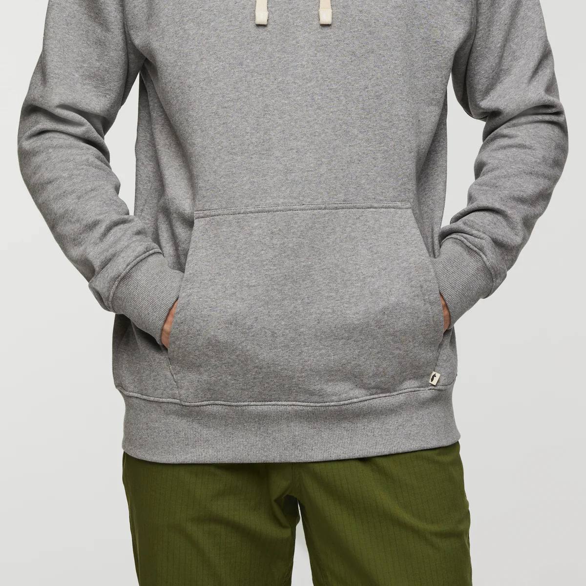 Cotopaxi Men's Llama Patch Pullover Hoodie Light grey 06