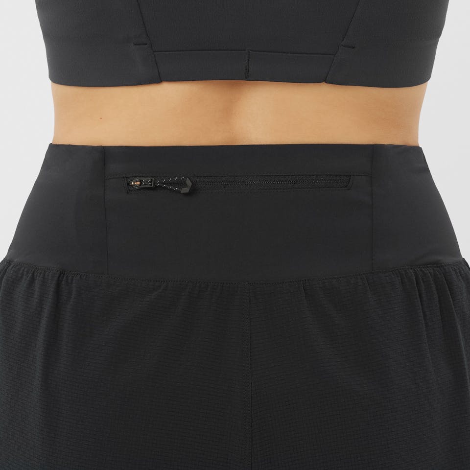 Salomon Women's Sense Aero Stow 4" Shorts Black 06