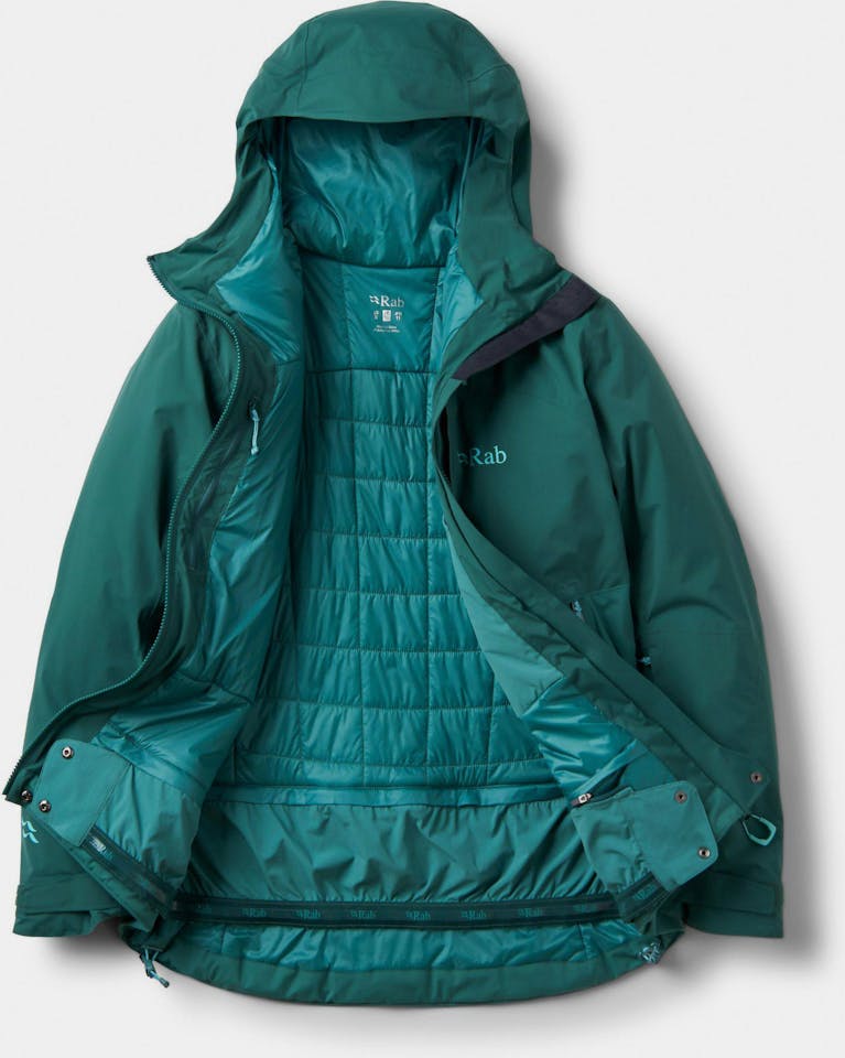 Rab Women's Khroma Diffract Insulated Ski Jacket Green slate / Eucalyptus 04