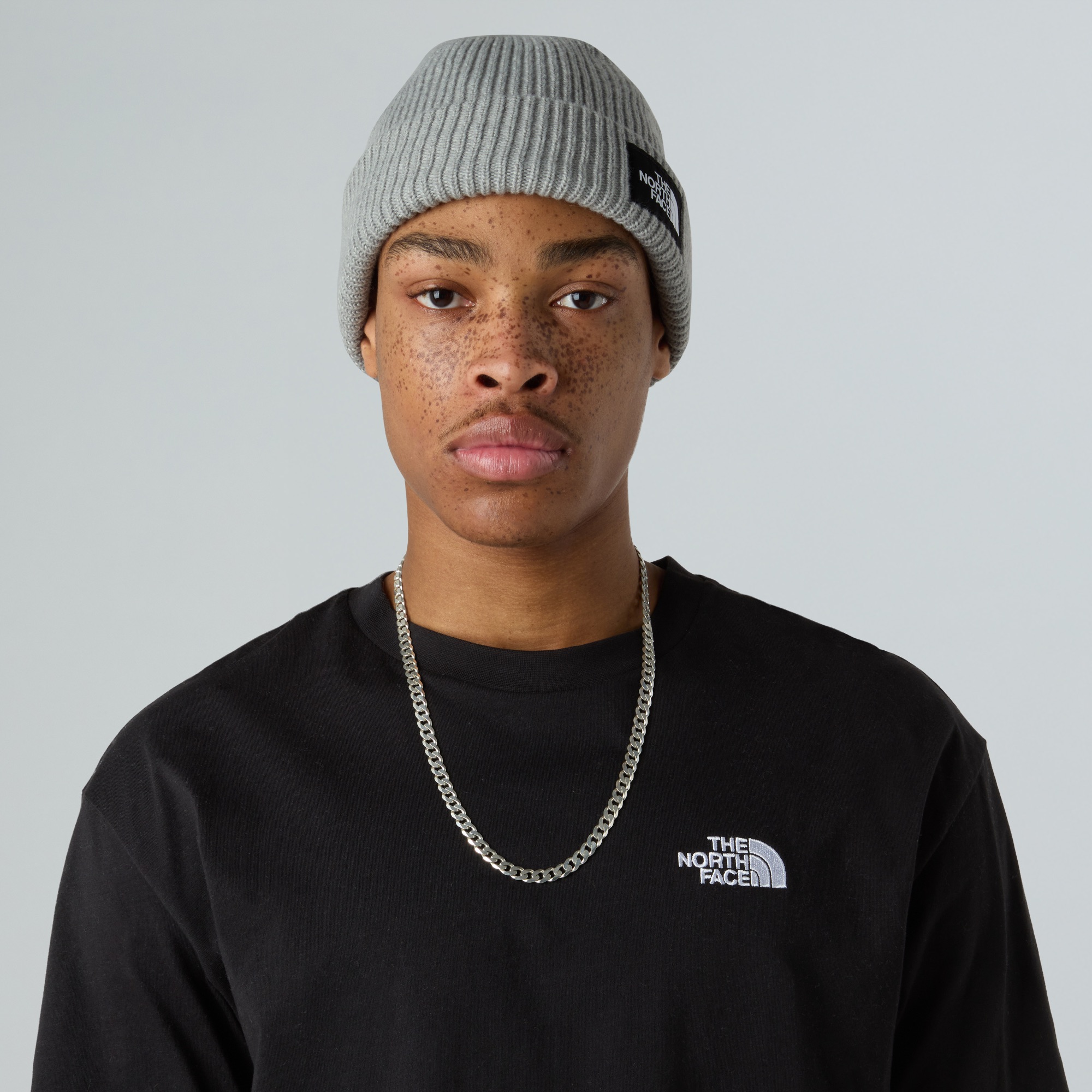 The North Face Salty Lined Beanie TNF LIGHT GREY HEATHER 02