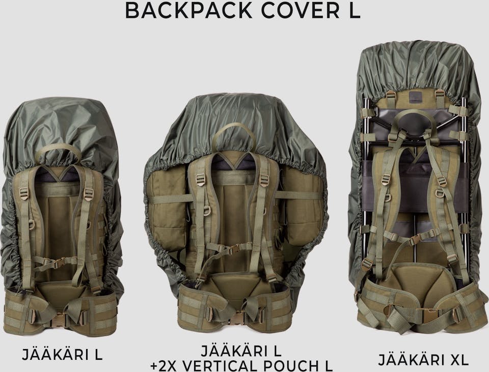 Savotta Backpack Cover 80L / L Green 02