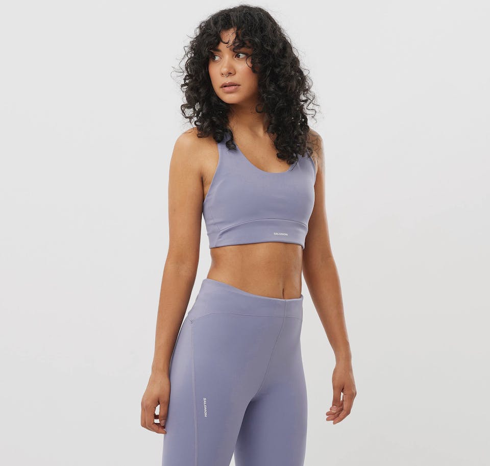 Salomon Shakeout Core Bra Blue Granite 02