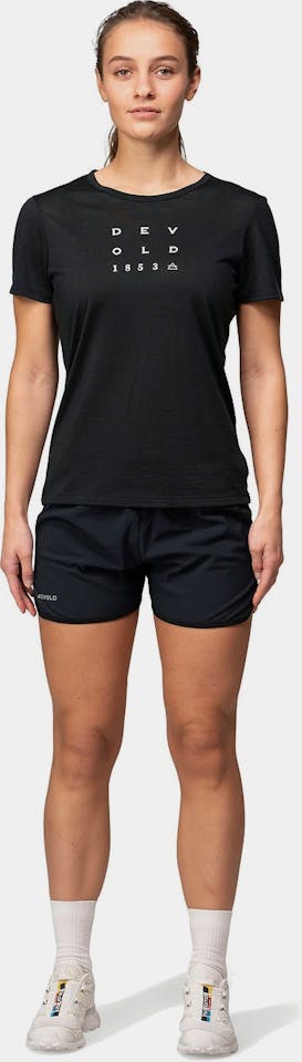 Devold Women's Active 1853 Tee Musta 01