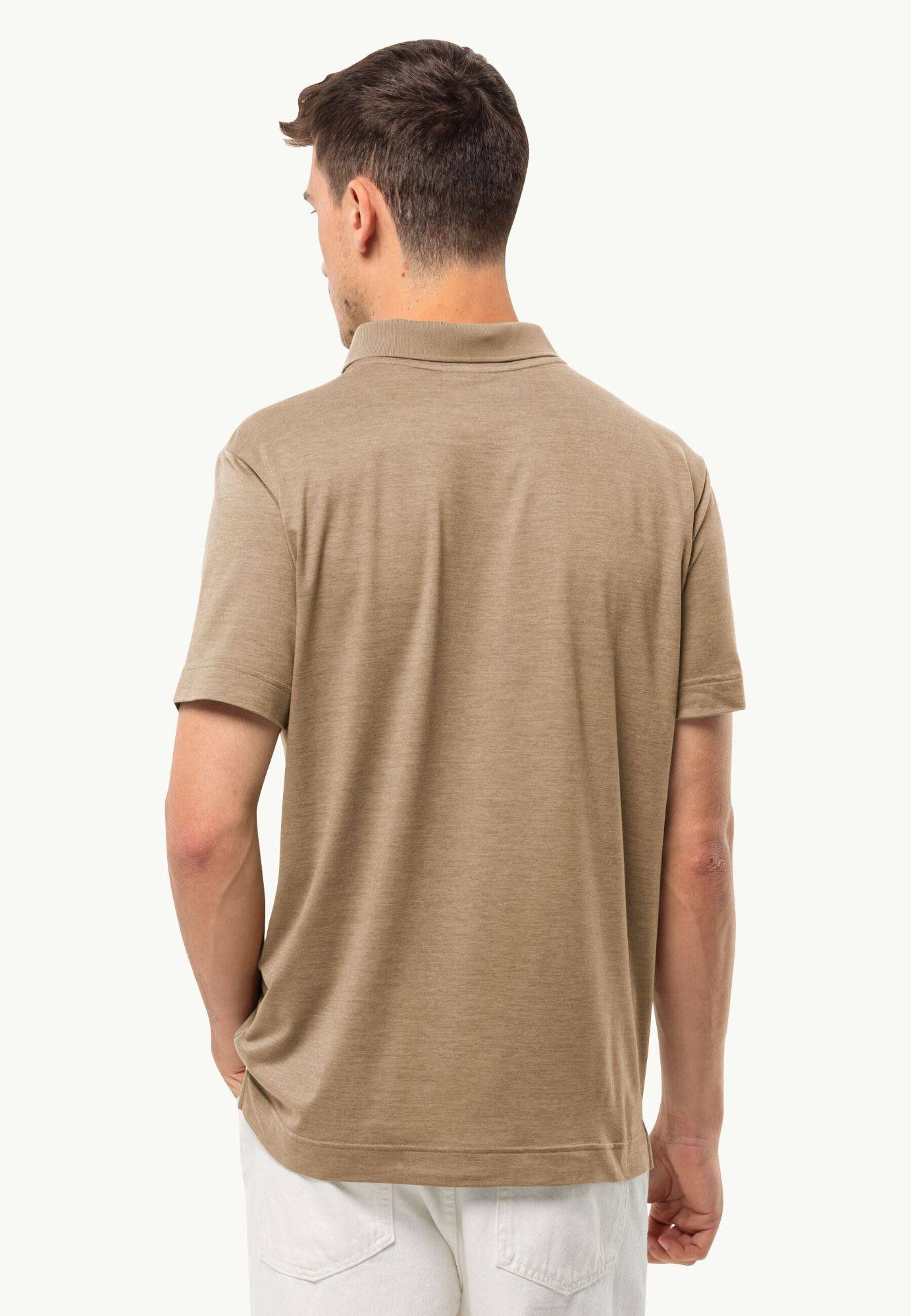 Jack Wolfskin Men's Travel Polo Sand 03