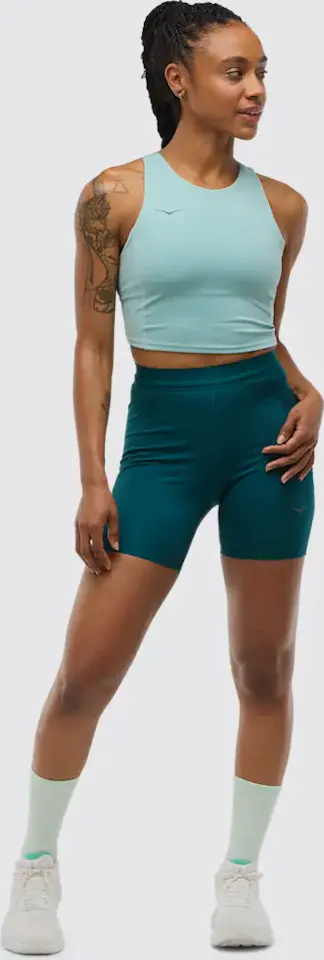 Hoka Women's Elaro Crop Bra Vaaleansininen 02