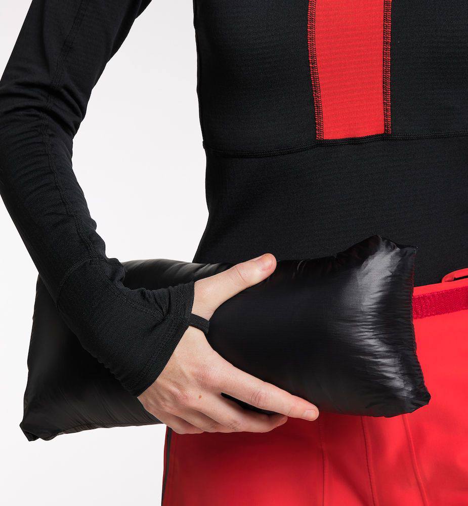 Haglöfs Women's L.I.M ZT Down Jacket - Naisten untuvatakki Musta / Punainen 04