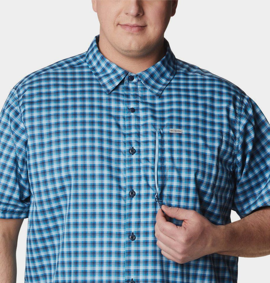 Columbia Men's Silver Ridge Utility Novelty Big Short Sleeve Navy 02