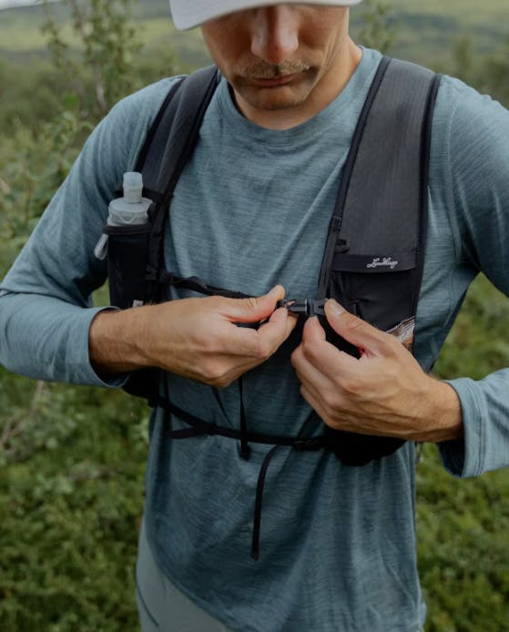 Lundhags Men's Tived Long Sleeve T-Shirt Sky Blue 08