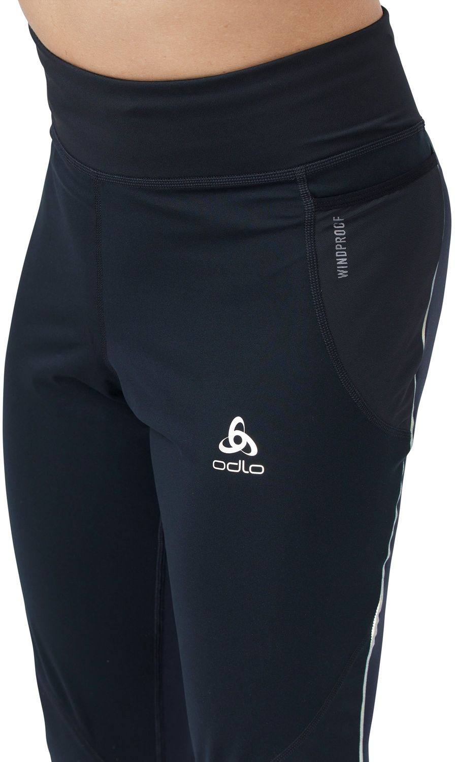 Odlo Women's Zeroweight Warm Tights Reflect Musta 03