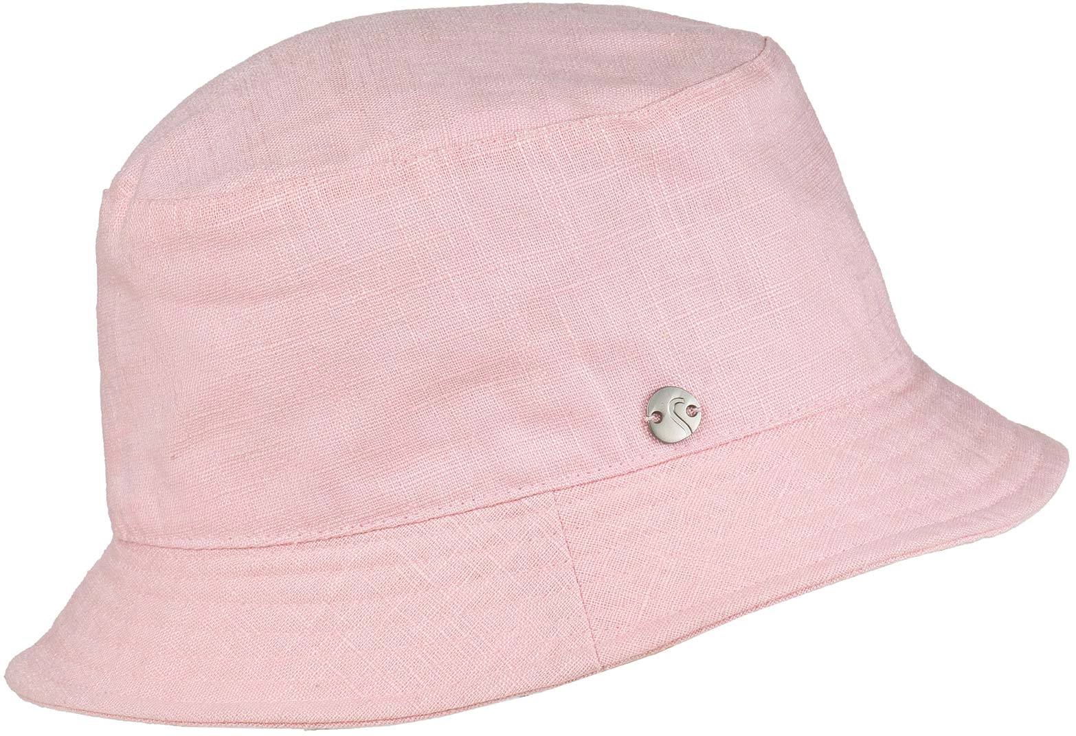 Salon Bucket Hat Linen Pastel Vaaleanpunainen 02