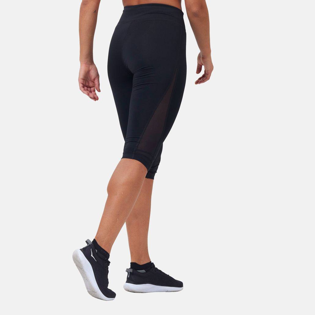 Odlo Women's The Essential 3/4 mesh tights Musta 03