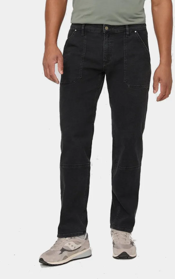 Duer Men's Stretch Canvas Utility Pant Black 01