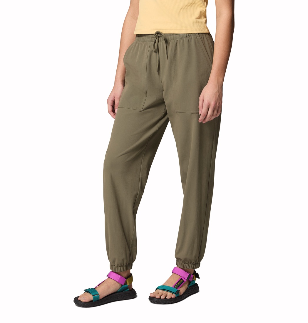 Columbia Women's Pinetown Canyon Jogger Stone Green Heather 02
