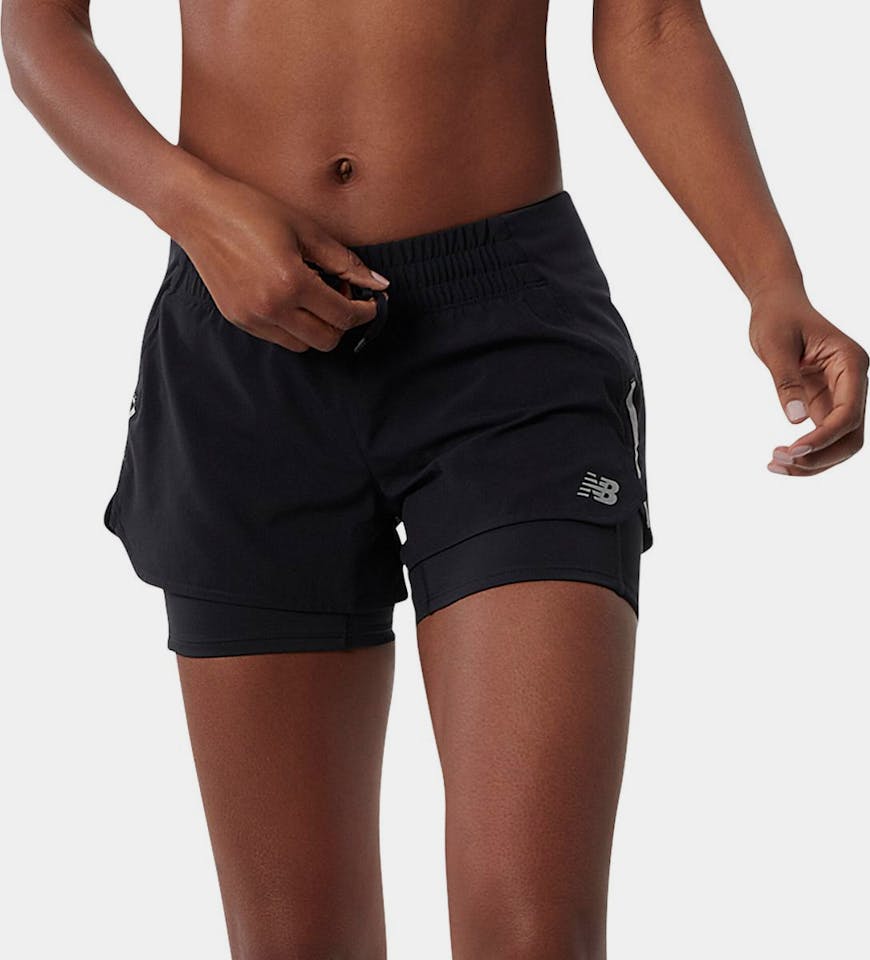 New Balance Impact Run 2in1 W Short Black 01