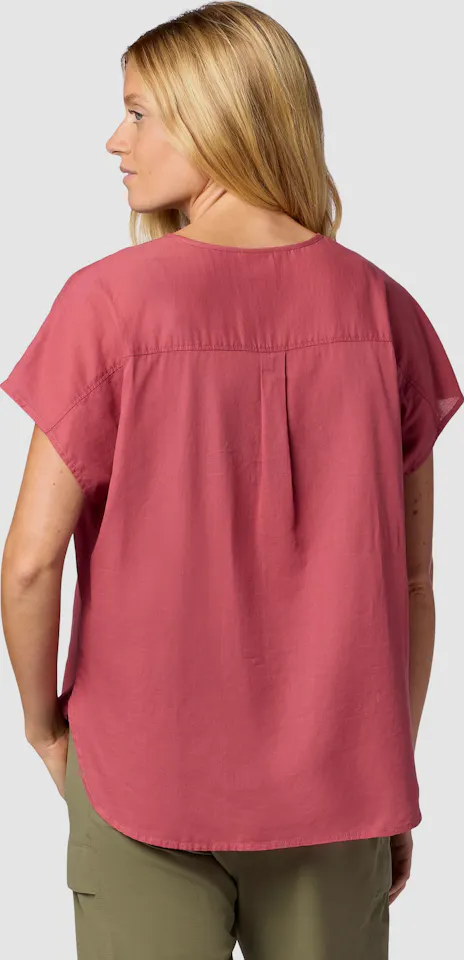 Marmot Women's Rhea Henley Short Sleeve Dried Rose 02