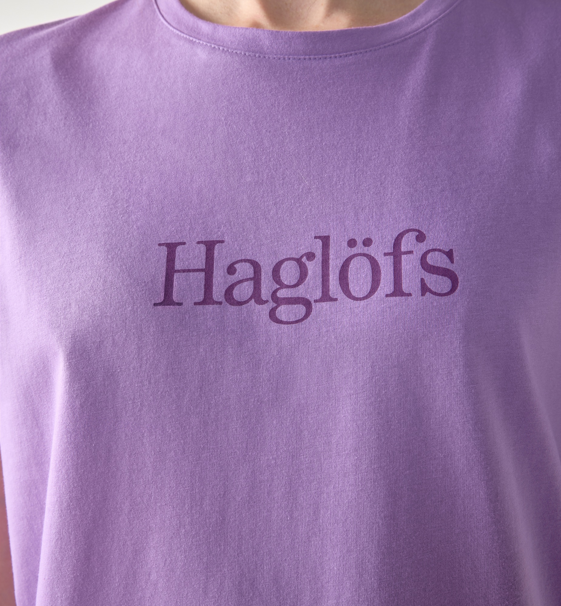 Haglöfs Women's Outsiders Tee Purple Ice 05