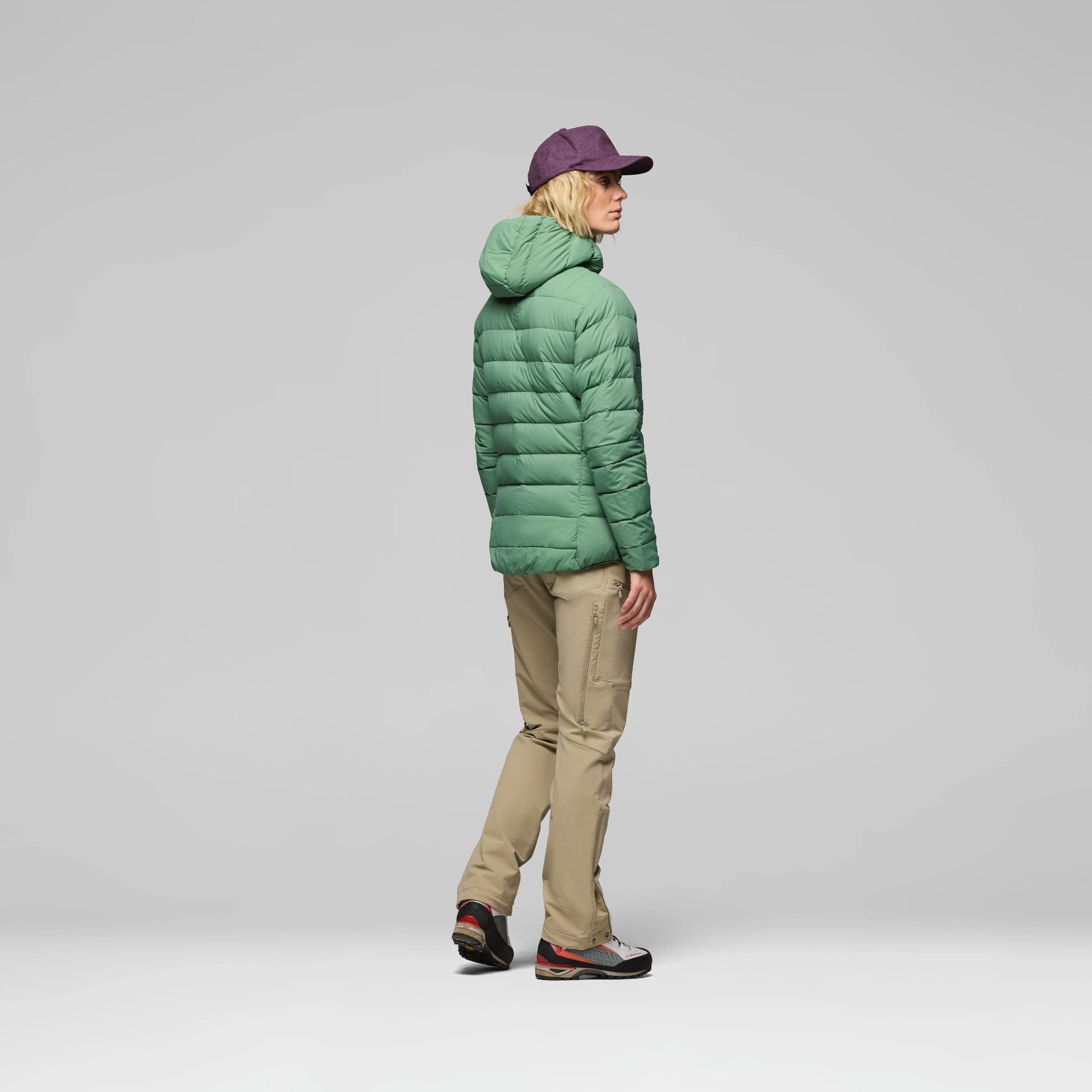 Norrøna Women's Femund Down 700 Hood - Naisten untuvatakki Ivy Green 03