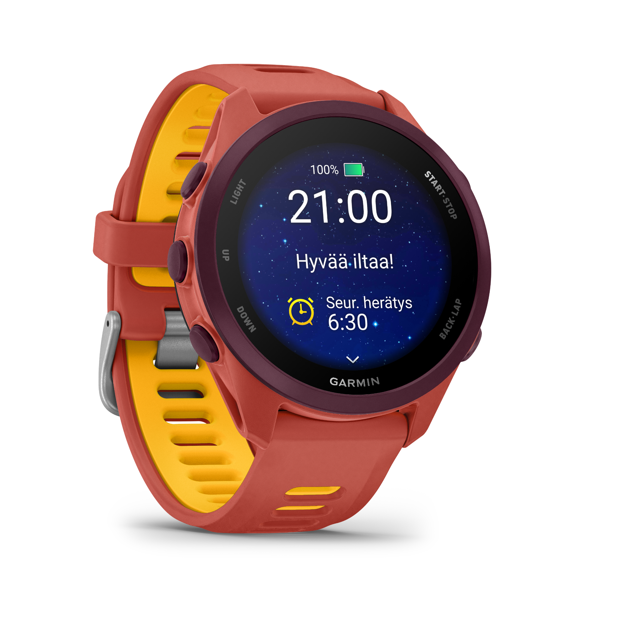 Garmin Forerunner 170 Music Red Pink/Mango  06