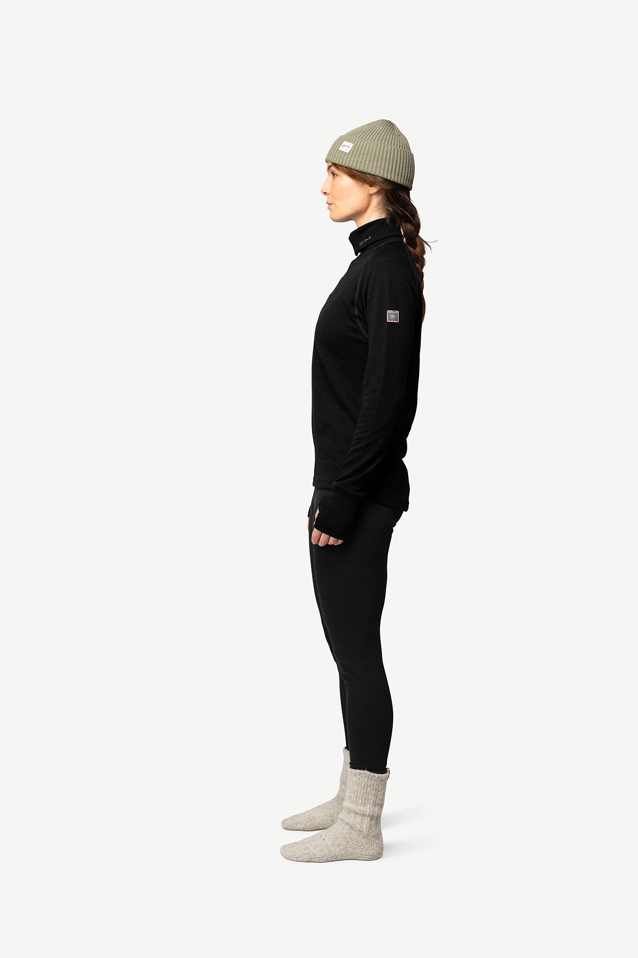 Devold Expedition Lady Zip Neck Black 03