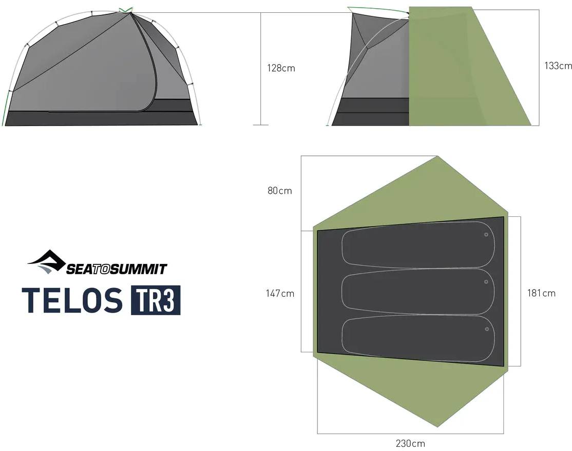 Sea To Summit Telos Tr3 Green 06