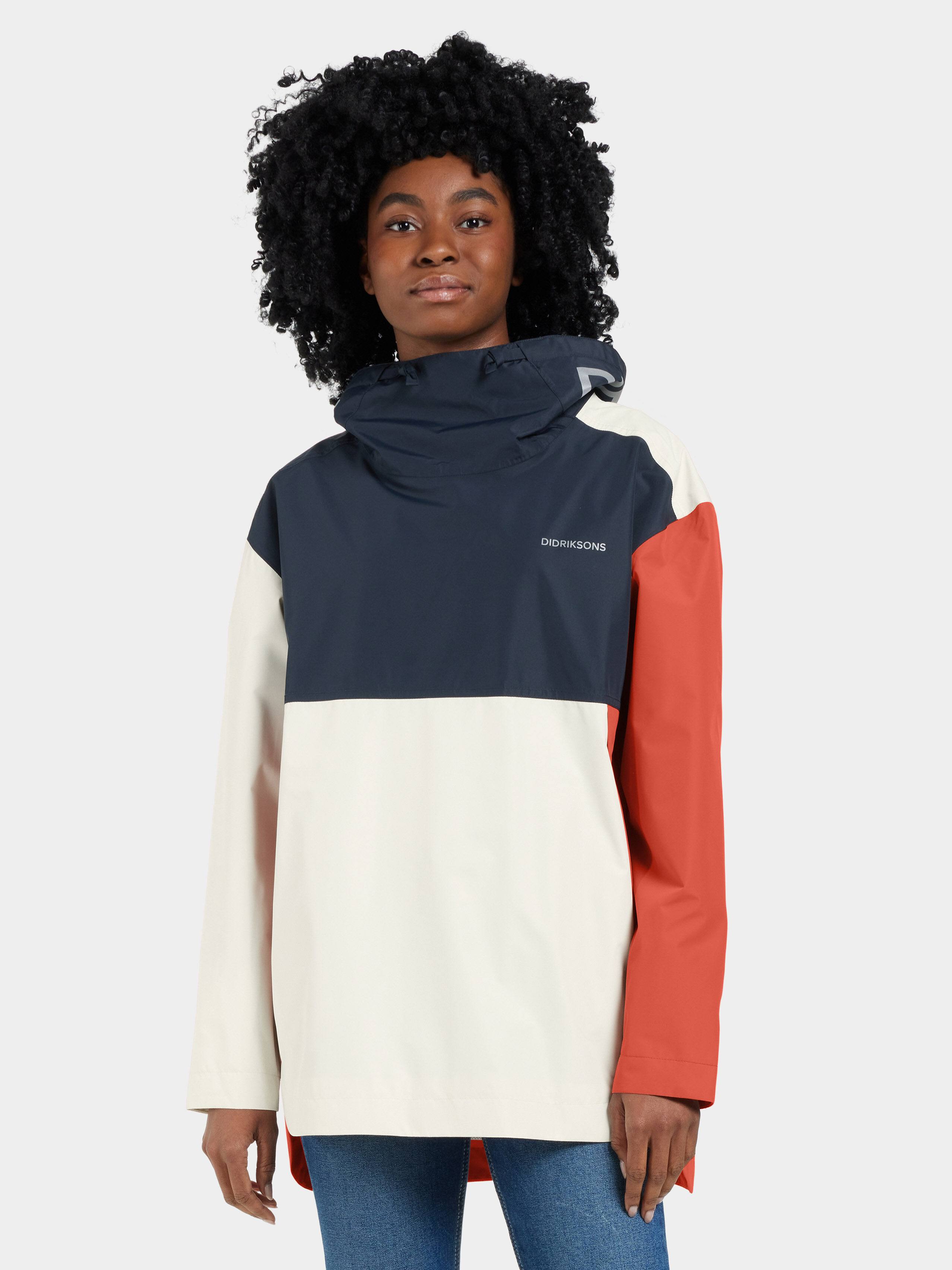 Didriksons Women's Thyra 3 Jacket Brique Red/Dk.Blue/White 02