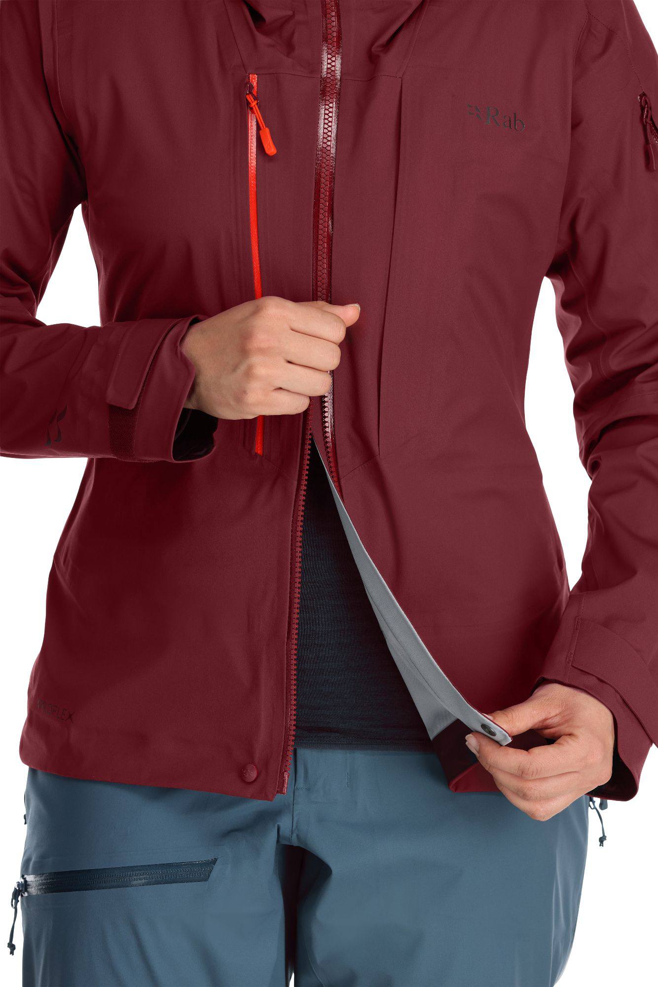 Rab Women's Khroma Kinetic Ski Jacket Deep Heather 14