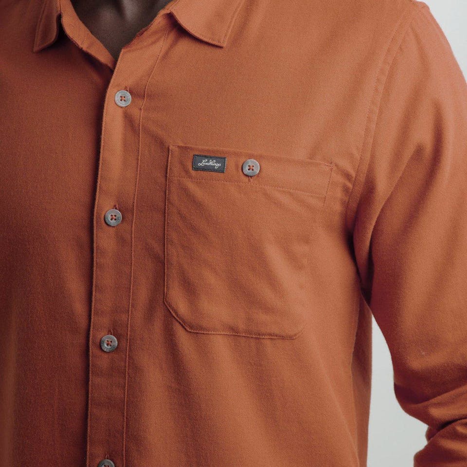 Lundhags Men's Ekren Solid LS Shirt Amber 02
