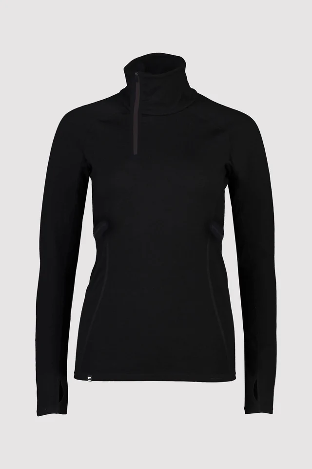 Mons Royale Olympus 3,0 Half Zip Women Musta 02