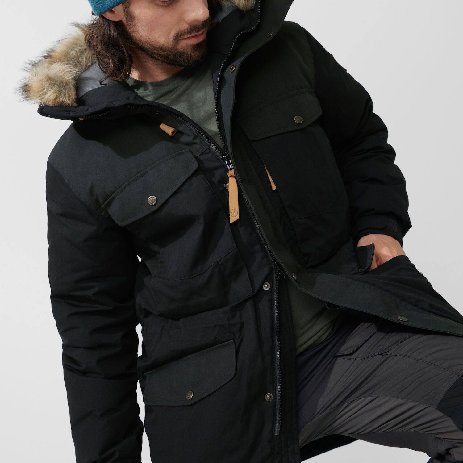 Fjällräven Men's Singi Down Jacket - Miesten untuvatakki Musta 08