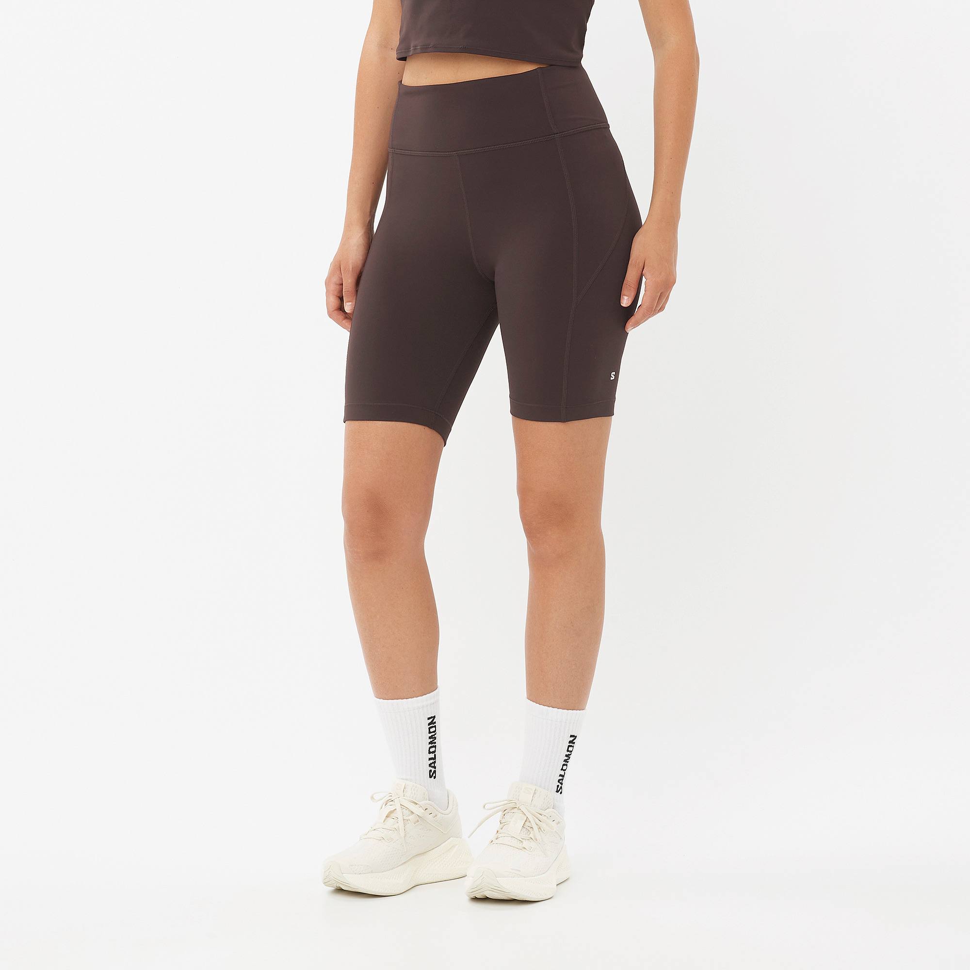 Salomon Women's Shakeout Bliss 8" Tights Coffee Bean 02