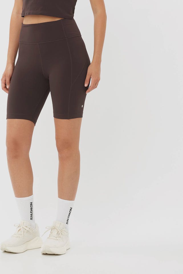 Salomon Women's Shakeout Bliss 8" Tights Coffee Bean 02