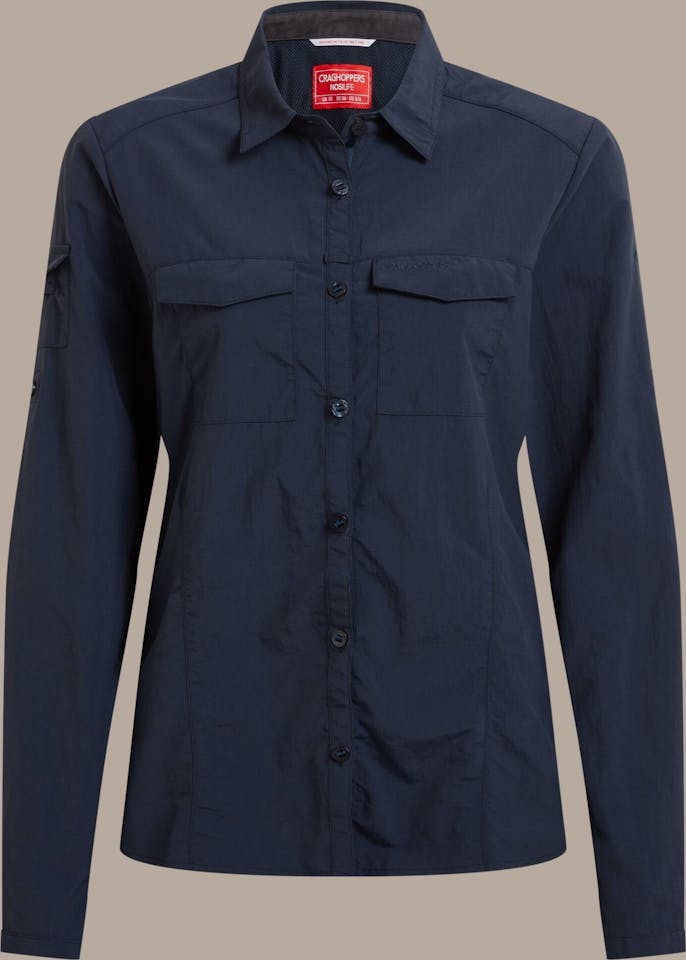 Craghoppers Women's Nosilife Adventure Long Sleeve III Shirt Navy 11