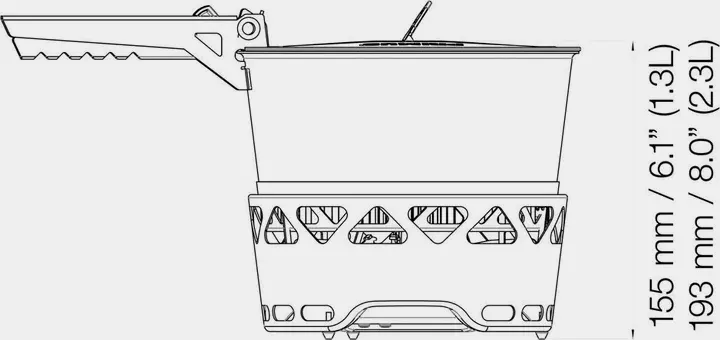 Primus Primetech Stove Set II 1x1.3 w. Pan 05